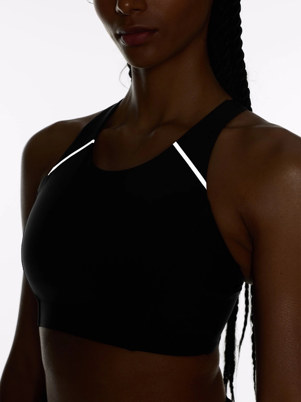 Peloton PaceForm Longline Racer Front Bra Black